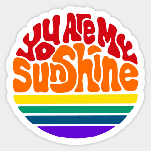 You Are My Sunshine Word Art Sticker